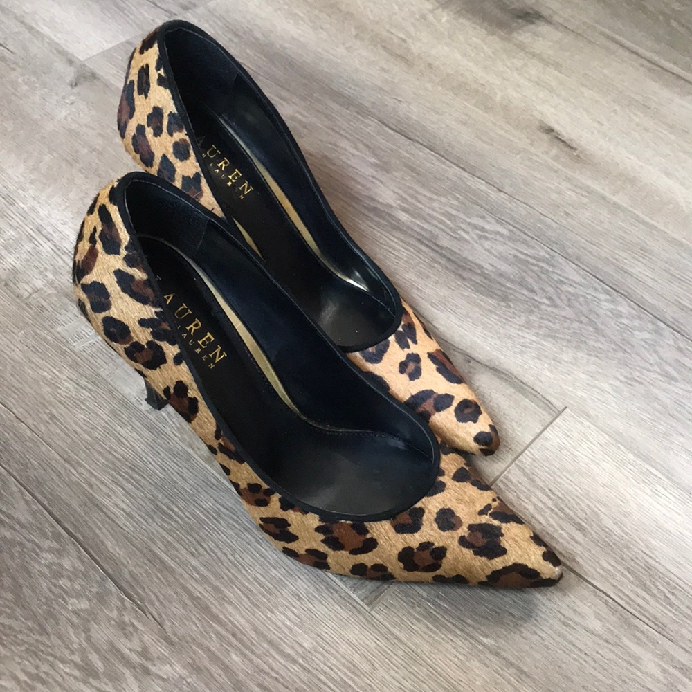 Lauren by Ralph Lauren Leopard skin pointe…